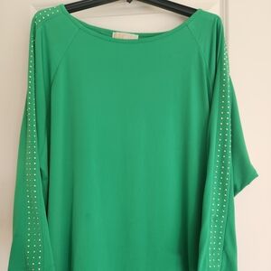 Michael Kors Studded Long Sleeve Shirt 2X
